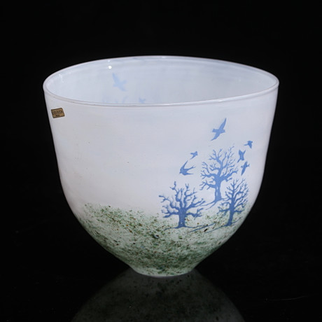 PAUL HOFF. BOWL, glass, Paul Hoff for Kosta Boda. Glass - Other