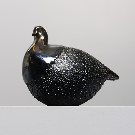 JUSSI RIIHIMÄKI. Figurin, fågel, glas, Finland. på auktion hos Formstad Auktioner