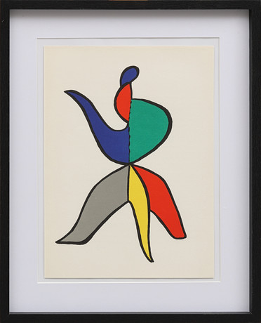 ALEXANDER CALDER. Originallitografi ur Derrière le Miroir nr 141 1963. på auktion hos Crafoord Auktioner Malmö