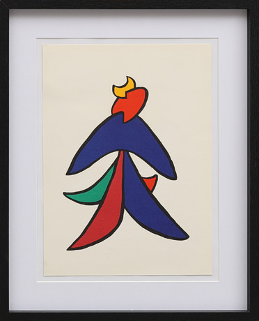 ALEXANDER CALDER. Originallitografi ur Derrière le Miroir nr 141 1963. på auktion hos Crafoord Auktioner Malmö