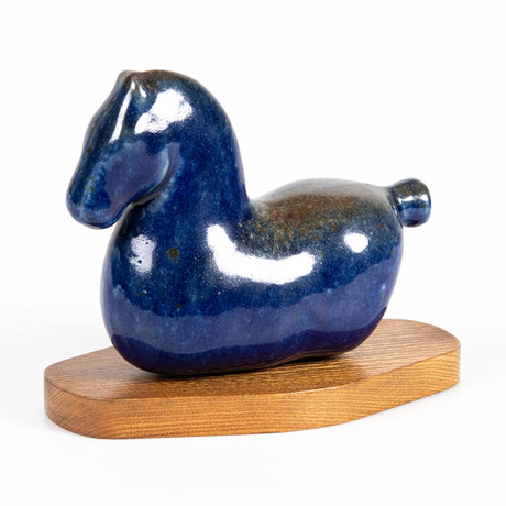 ULLA KRAITZ. Skulptur, häst, Fogdarp. på auktion hos Laholms Auktionskammare