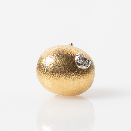 OLE LYNGGAARD, lås, 18K guld med briljantslipade diamanter. på auktion hos Stockholms Auktionsverk Helsingborg