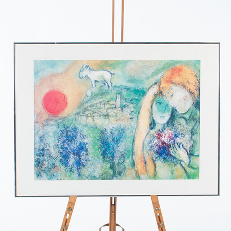 MARC CHAGALL. EFTER. Färgoffset. på auktion hos Laholms Auktionskammare