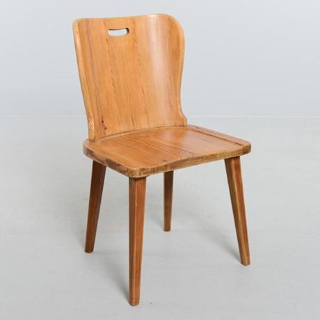 STOL, furu, sportstugemöbel, Åby Möbelfabrik, 1940-tal. på auktion hos Formstad Auktioner