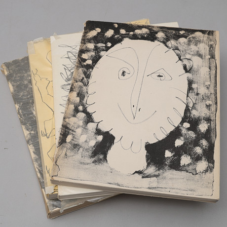 MODERNISM. PABLO PICASSO, (1881 - 1973). PICASSO LITHOGRAPHE I-IV 1949-1965 MED 12 ORIGINALLITOGRAFER. på auktion hos Crafoord Auktioner Lund