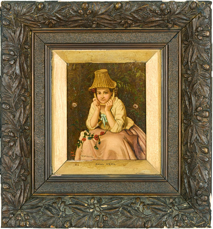 HENRY GUILLAUME SCHLESINGER. EFTER. Flicka med korg. på auktion hos Uppsala Auktionskammare