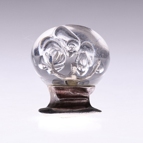 BJÖRN WECKSTRÖM. Ring "Mannen i kosmos", Sterlingsilver och akryl, Lapponia, Finland. på auktion hos Gomér & Andersson Linköping
