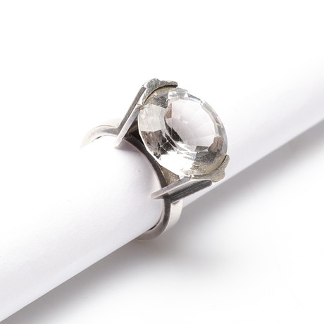 WIWEN NILSSON. Ring, Sterling silver, Lund, 1961, Bergskristall. på auktion hos Gomér & Andersson Linköping