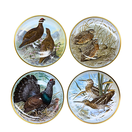 FRANKLIN PORCELAIN: The Lady Amherst's Pheasant Game Bird Bowl