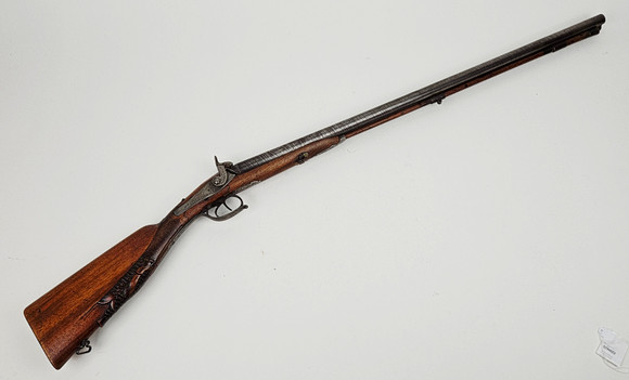 SLAGLÅSGEVÄR, dubbelpipigt, 1800-tal. på auktion hos Auktionshuset Thörner & Ek