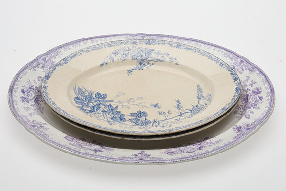 SERVERINGSFAT, 3 st. Gustavsberg, "Fasan" och "Ceres", 1900-1902. på auktion hos Örebro Stadsauktioner