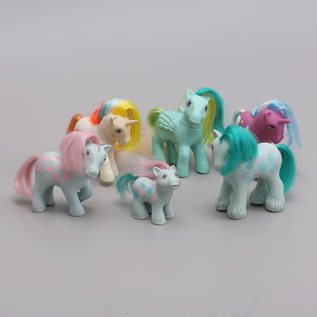 MY LITTLE PONY, 6 st, Hasbro, 1980-tal.