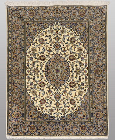 ORIENTMATTA. Ljus Keshan korkull, signerad "Shadsar", 175 x 108 cm. på auktion hos Gomér & Andersson Jönköping