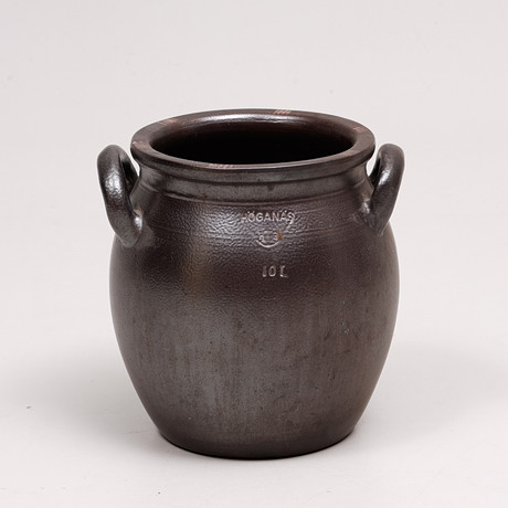 KRUKA, saltglaserat, Höganäs, 10 L.
