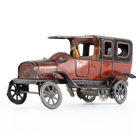 ASAHI Chevrolet Camaro, red tin car, battery, Japan. Toys - Auctionet