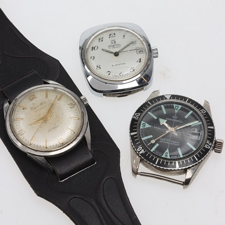 ARMBANDSUR, 3 st, bl.a. Continental Gulf stream.