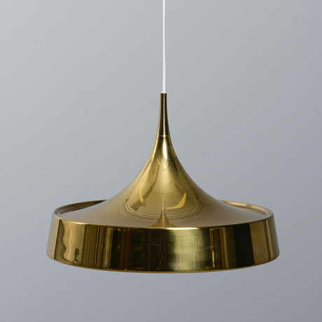 TAKLAMPA, mässing, Bergboms, 1960-tal.