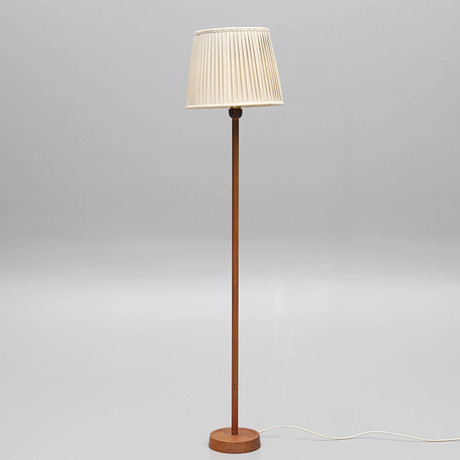 GOLVLAMPA, fot i teak, 1950/60-tal.