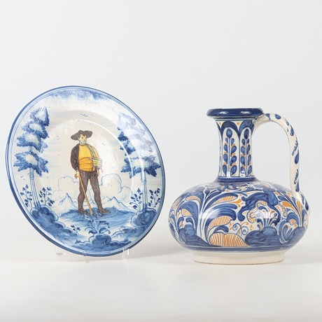 KANNA, TALLRIK, keramik, Talavera, Spanien, 1900-tal. på auktion hos Stadsauktion Sundsvall