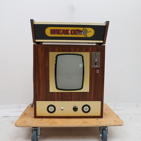 ARKADSPEL, "Break out" Atari, 1970-tal, laminerad.