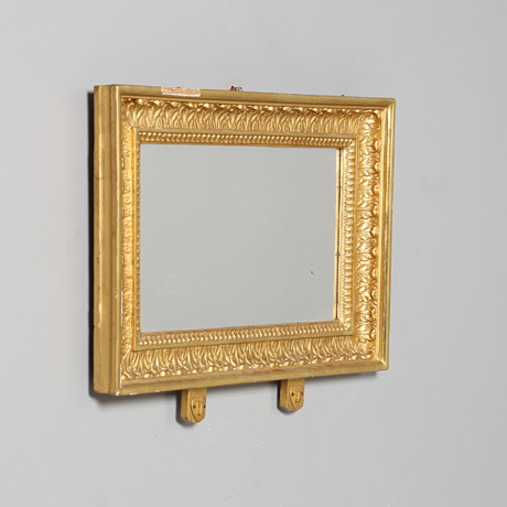 SPEGELLAMPETT, empire, 1800-tal, förgylld träram.