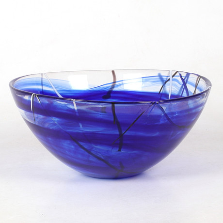 ANNA EHRNER. Skål, "Contrast", glas, Kosta Boda. på auktion hos Stadsauktion Sundsvall
