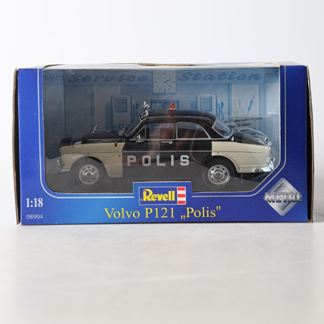 MODELLBIL, Volvo P121, "Polis", 1:18, Revell.
