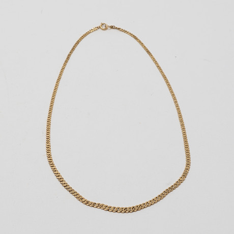 COLLIER, 18K guld, doserad pansarlänk. på auktion hos Uppsala Auktionskammare