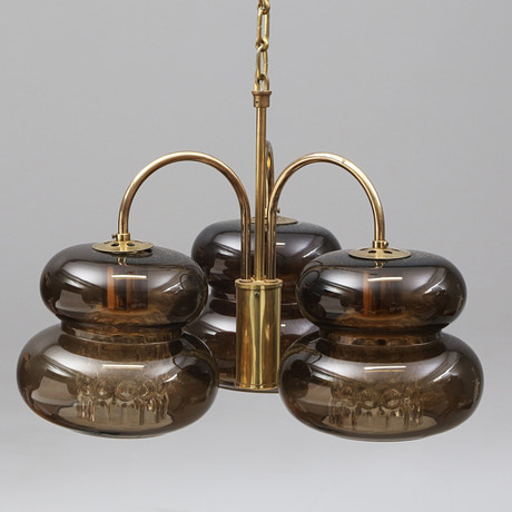 CARL FAGERLUND. TAKLAMPA, Bubblan, Orrefors, 1900-talets andra hälft. på auktion hos Kalmar Auktionsverk