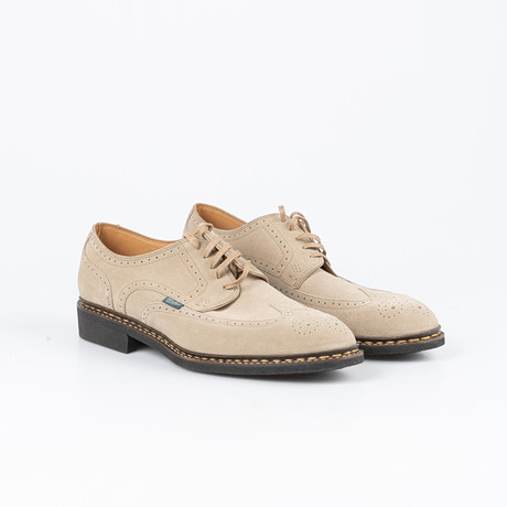 PARABOOT, Skor, "Epicure", -Vel Beige-Brogue, art. 942337, randsydda, storlek, 9 (43). på auktion hos Stockholms Auktionsverk Helsingborg