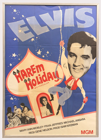 FILMAFFISCH, "Harem Holiday", originaltryck, Elvis Presley. på auktion hos Limhamns Auktionsbyrå