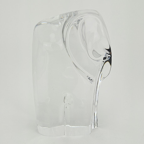 OLLE ALBERIUS. Skulptur, glas, elefant, Orrefors. på auktion hos Auktionshuset Thörner & Ek