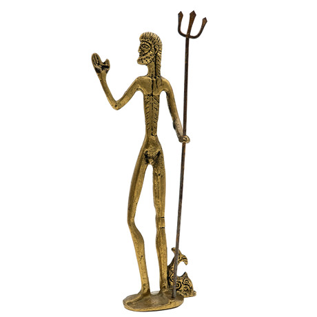 SKULPTUR, Poseidon, Mässing. på auktion hos Norrlands Auktionsverk