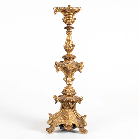 PRAKTLJUSSTAKE, barocksstil, 17-1800-tal proveniens vallens slott. på auktion hos Laholms Auktionskammare