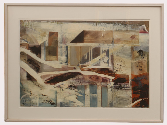 MARTIN STENBERG. Gouache, komposition, signerad, daterad 1989. på auktion hos Limhamns Auktionsbyrå