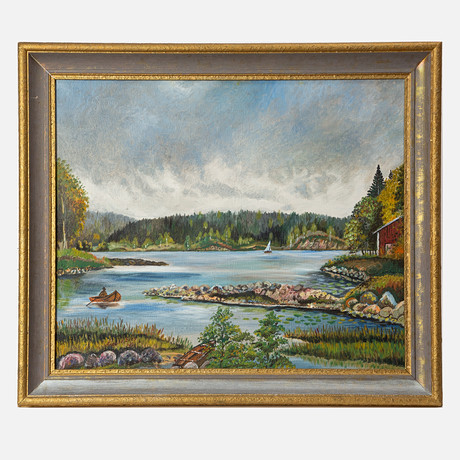 ARNOLD ERES. Olja på duk, signerad och daterad 1947. på auktion hos Stockholms Auktionsverk Göteborg