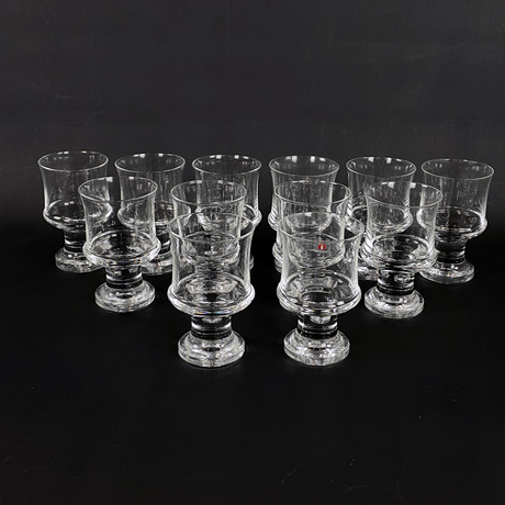 TAPIO WIRKKALA. Vinglas, 12 st, "Tavasti", Iittala. på auktion hos Roslagens Auktionsverk