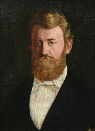 Okänd konstnär. Porträtt av man. Olja på duk. 1800-tal.