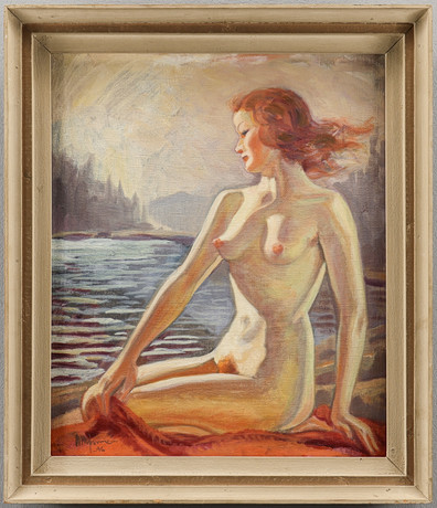 ACKE MYHRMAN. "Sol vid älven".
