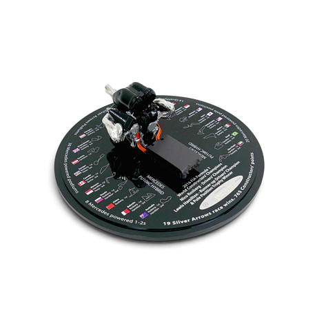 MINIATYRSMODELL AV MERCEDES F1-VINSTMOTOR FRÅN SÄSONGEN 2016.