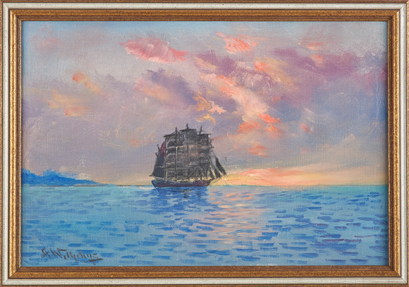 ALEXANDER WILHELMS (1886-1972). "Passat", olja på duk, signerad. på auktion hos Stockholms Auktionsverk Sickla