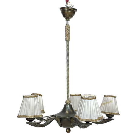 TAKLAMPA, metall, art deco-stil, Miranda AB, 1900/2000-tal. på auktion hos Roslagens Auktionsverk