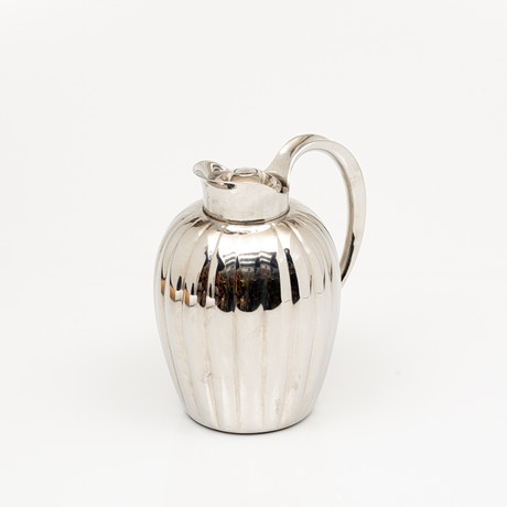 WASSERKOCHER, Alessi und KAFFEEKANNE aus Edelstahl, Sigvard Bernadotte. Silber & Metall - Neusilber