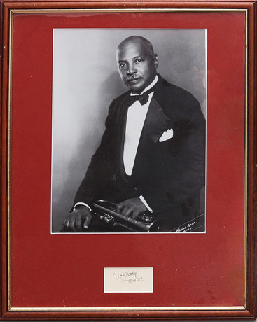 AUTOGRAF. W.C. HANDY (1873-1958). AMERIKANSK KOMPOSITÖR, KORNETTIST OCH SÅNGARE. på auktion hos Crafoord Auktioner Lund