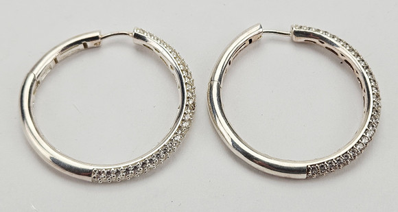 ÖRHÄNGEN, ett par, silver, med slipade stenar, Thomas Sabo.