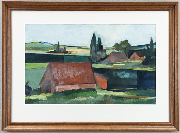 HERMAN REIJERS. Gouache, signerad.