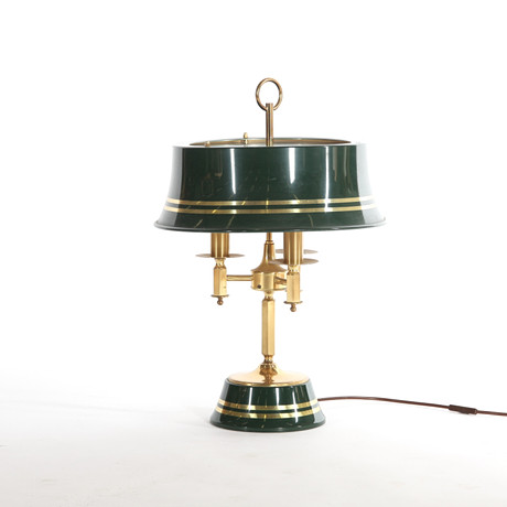BORDSLAMPA, mässing, 1900-talets senare del. på auktion hos Auktionsverket Engelholm