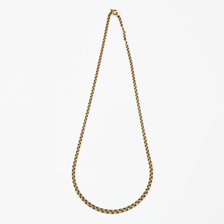 HALSBAND, 18 k guld, doserad Bismarck, Västerås Guldvaror, Arne Larsson, Västerås 1952.