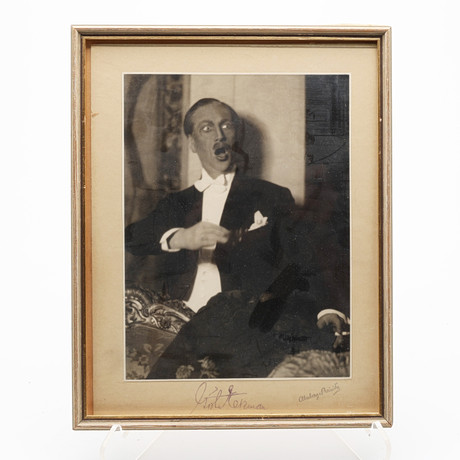 AUTOGRAF. GÖSTA EKMAN D.Ä. (1890-1938). SVENSK SKÅDESPELARE. på auktion hos Crafoord Auktioner Lund