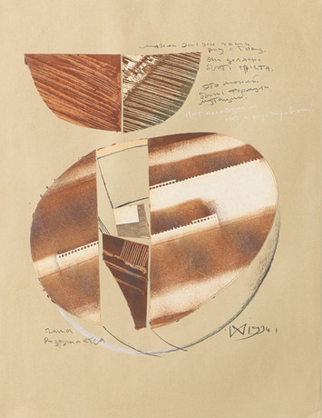 IVAN CHARTJENKO. "Musik", blandteknik, signerad. på auktion hos Helsingborgs Auktionskammare